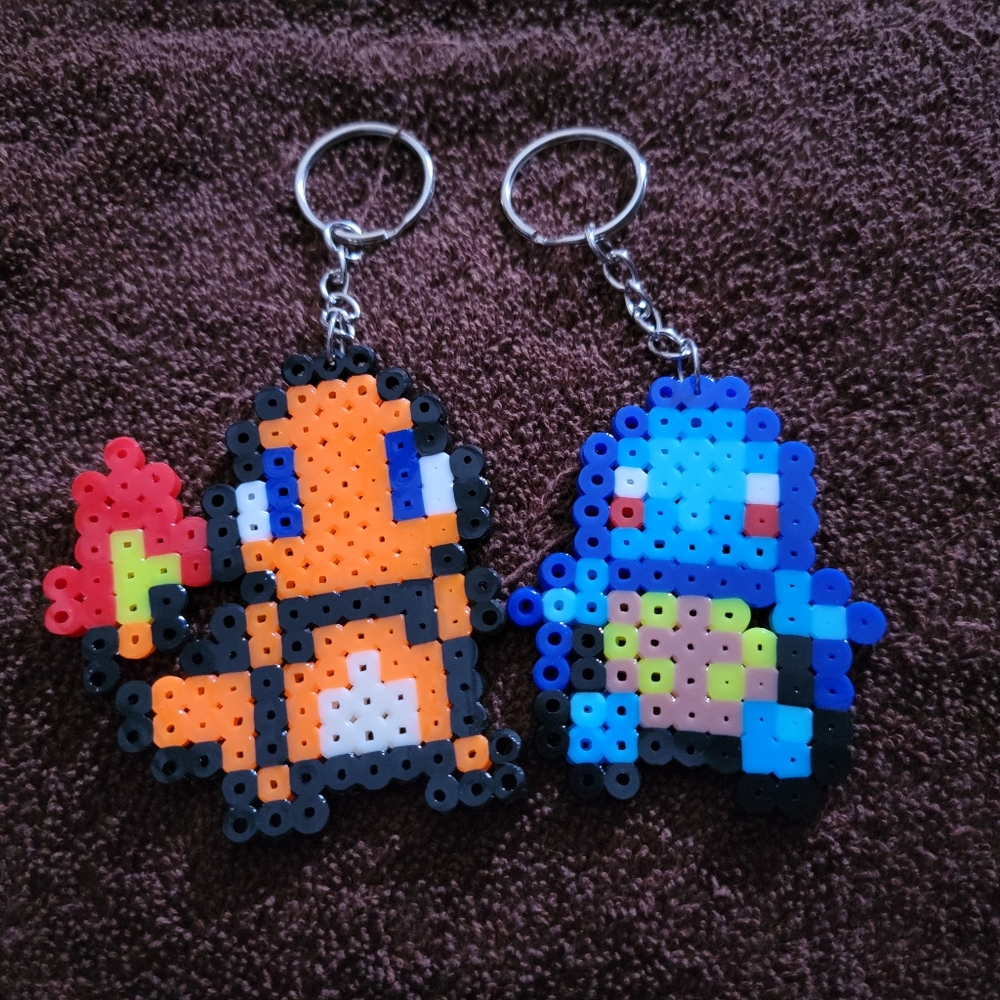 Squirtle and Charmander Keychains